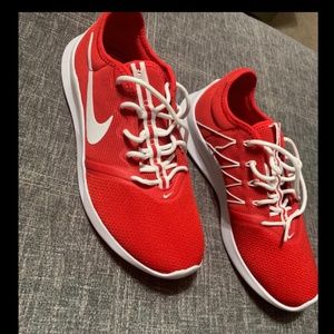 Red Nike shoes